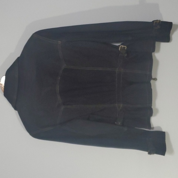 Lloyd Elliot's country club jacket women's size small black Leather Type zipper - Picture 8 of 16